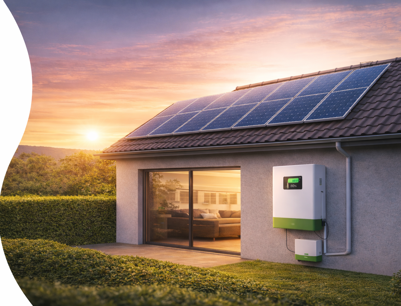 Solar panels installed on Indian homes generating clean energy